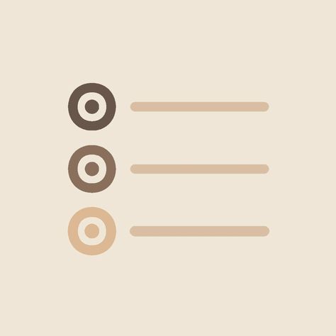 App Icon Design Brown, Brown Goodnotes Icon, Beige Reminders Icon, Aesthetic Reminders Icon, Brown Reminders Icon, Green And Brown App Icons, Reminders Icon Aesthetic, App Icon Reminders, Reminder App Icon