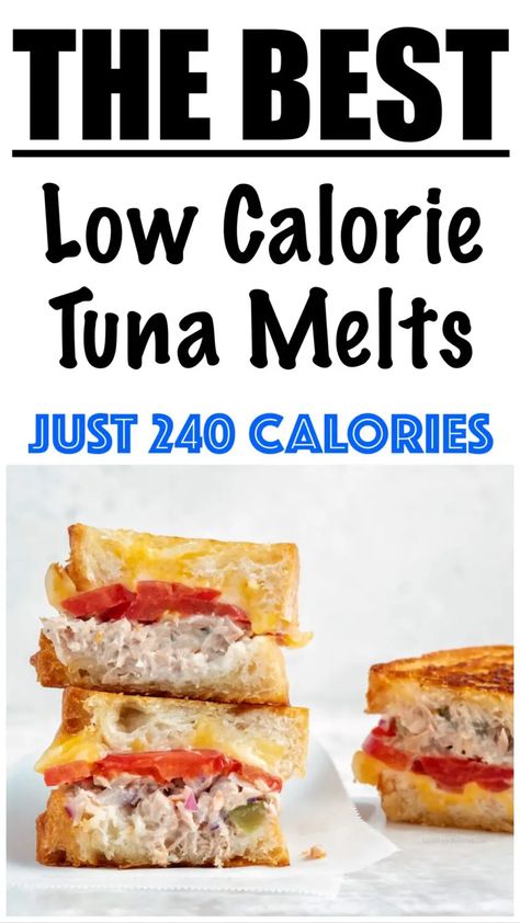 Just 249 for THE ENTIRE SANDWICH! Low Calorie Tuna Melt, African Bread Recipe, Low Calorie Sandwich, Fresh Tuna Recipes, Healthy Homemade Bread, Low Calorie Bread, Tuna Melt Sandwich, 500 Calories Recipes, Grill Cheese