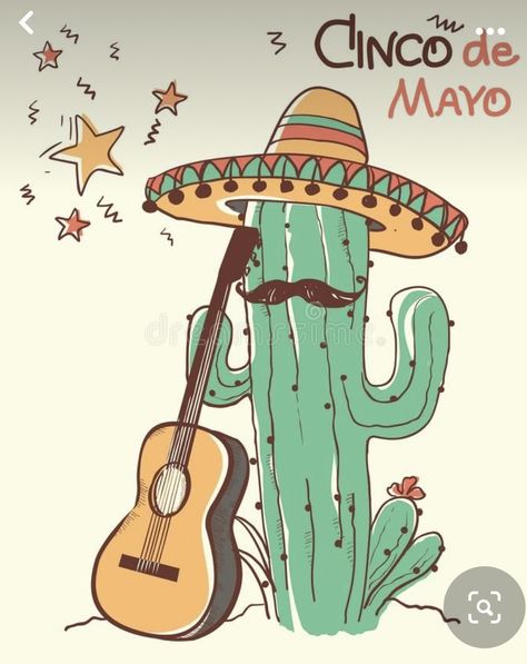 Cinco De Mayo Drawing Ideas, Mexico Drawing Ideas, Something Easy To Draw, Mexican Drawings, Mexico Drawing, The Guitar, Mexico Illustration, Mexican Guitar, Consulting Business Logo