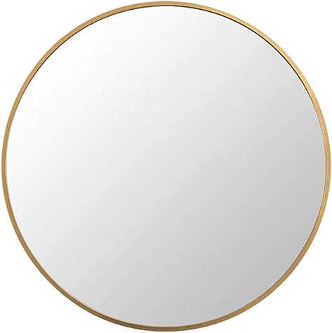 Gold Circle Mirror, Vanity Living Room, Girls Loft Bed, Entrance Mirror, Different Decorating Styles, Round Gold Mirror, Hallway Mirror, Mirror For Bathroom, Circle Mirror