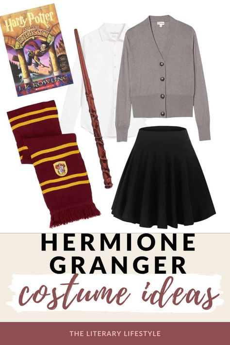 Hermione Diy Costume, Griffendor Diy Costume, Hermione Costume Women, Gryffindor Costume Women, Harry Potter Costume For Women, Diy Hermione Granger Costume, Hermoine Granger Costume, Harry Potter Costume Women, Beetlejuice Door