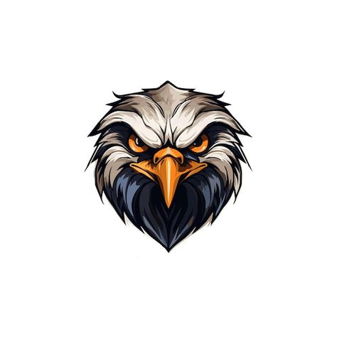 Falcon head mascot logo isolated on whit... | Premium Vector #Freepik #vector #eagle-mascot #eagle-eye #eagle-head #falcon Eagle Head Logo, Falcon Logo, Hawk Eagle, Eagle Face, Eagle Vector, Eagle Mascot, Eye Logo, Sports Logo Design, Eagle Logo