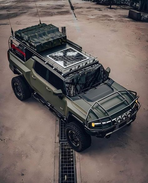 Ev Hummer, Mobil Off Road, Gadget Tecnologici, Kombi Motorhome, Auto Camping, Tactical Truck, Would You, Overland Truck, Tesla Cybertruck