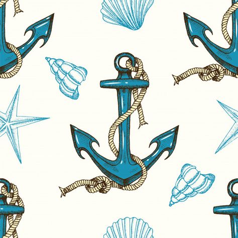 Nautical Prints Pattern, Nautical Drawing, Nautical Background, Hd Prints, Nautical Prints, Ocean Collection, Nautical Crafts, Nautical Pattern, Page Background