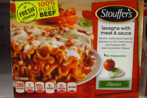 Lasagna Meat Sauce, Parpadelle Recipes, Lasagna With Ricotta Cheese, Stouffers Lasagna, Lasagna With Meat Sauce, Meatless Lasagna, Lasagna With Ricotta, Gluten Free Vegetables, Frozen Lasagna