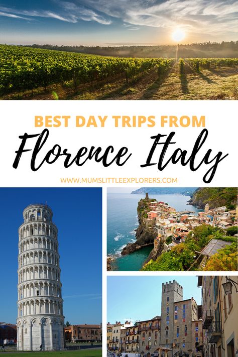 12 Best Day Trips from Florence You Won't Want to Miss! Day Trips From Florence Italy, Day Trips From Florence, Italy With Kids, Florence City, Europe With Kids, Medieval Tower, Travel In Italy, Travelling With Kids, Italy Florence