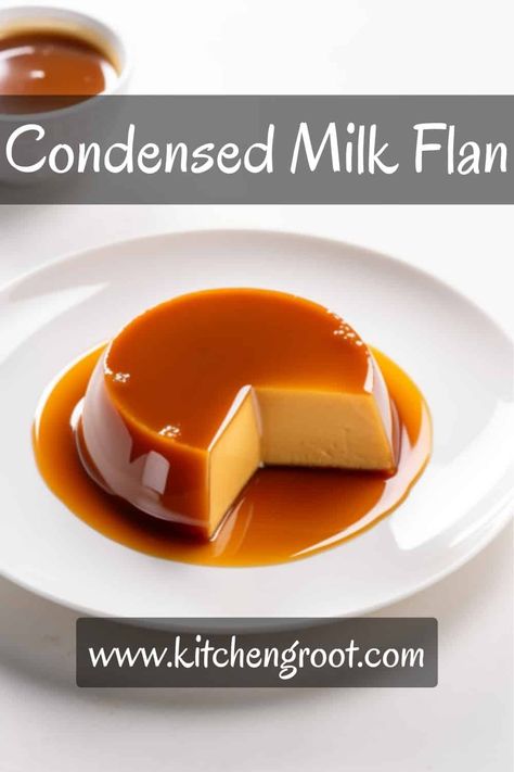 How to Make Condensed Milk Flan Condensed Milk Flan, Best Flan Recipe, Condensed Milk Recipes Easy, Make Condensed Milk, How To Make Flan, Condensed Milk Recipes Desserts, Cream Cheese Flan, Flan Recipe Easy, Milk Recipes Dessert