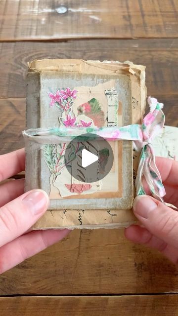 Lize on Instagram: "I also made this cutie, a small junk journal. ☺️ It's available in my shop 10 February, 9 pm CET @lize.creates.shop. (SOLD)" Small Junk Journal Ideas, Small Junk Journals, Junk Journal Ideas, 10 February, Fabric Journals, February 9, Craft Videos, Junk Journals, Junk Journal