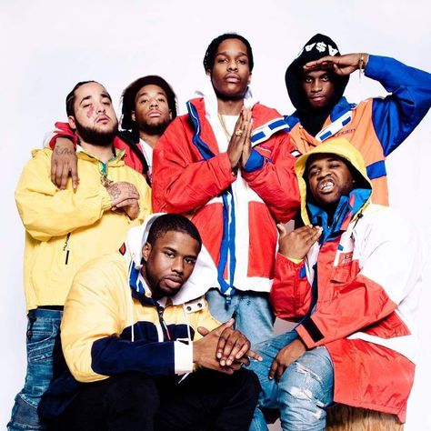 Asap Mob, I Am Music, 90's Hip Hop, Hiphop Fashion, 90s Hip Hop Fashion, Rap Aesthetic, Asap Rocky, Gang Gang, 90s Hip Hop