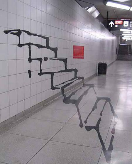 Street Art Stairs Illusion, Street Art Utopia, Sidewalk Art, Graffiti Artwork, 3d Street Art, Amazing Street Art, Wow Art, Chalk Art, Street Art Graffiti