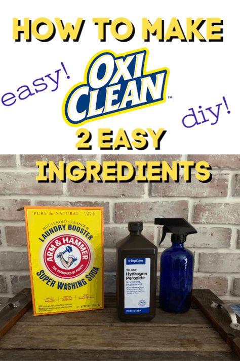 Homemade OxiClean Recipe - Crafty Little Gnome Homemade Oxyclean Recipe, Homemade Oxiclean Powder, Diy Oxyclean Powder, Diy Oxiclean Powder Recipes, Diy Oxiclean, Diy Laundry Booster, Diy Oxyclean, Homemade Oxiclean, Homemade Upholstery Cleaner