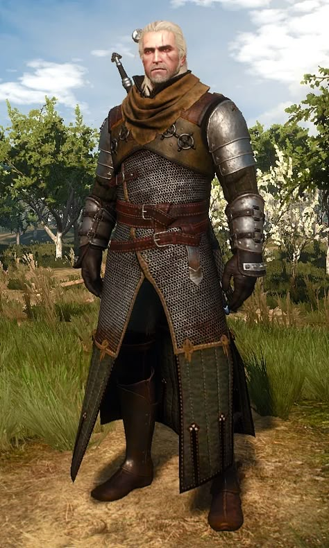 Mastercrafted Ursine armor is a craftable heavy armor and is part of the Bear School Gear in The Witcher 3: Wild Hunt. It is needed to craft Grandmaster Ursine armor in the Blood and Wine expansion. Bear Witcher, Witcher 3 Armor, Witcher Costume, Geralt Of Rivia Cosplay, Witcher Armor, Chainmail Armor, Armadura Cosplay, Geralt Of Rivia, Shoulder Armor