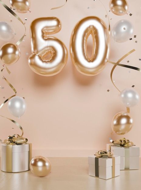 Photo festive 50th birthday arrangement ... | Premium Photo #Freepik #photo #happy-birthday #happy-birthday-party #50th-birthday #birthday Birthday Photo Background, 50 Birthday, Birthday Wallpaper, Happy 50th Birthday, Birthday Frames, Birthday Happy, Birthday Photo, Birthday Background, Birthday Photoshoot