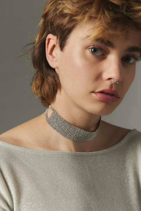 Jewelry for Women | Urban Outfitters Thick Choker Necklace, Scorpion Earrings, Thick Choker, Rhinestone Bra, Star And Moon Necklace, Urban Outfitters Jewelry, Red Heart Earrings, Moonstone Pendant Necklace, Pearl Chain Necklace