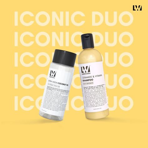 Shampoo Advertising, Brand Marketing Design, Smooth Skin Body, Hair Care Business, Hair Advertising, Coconut Oil Shampoo, Instagram Branding Design, Skincare Products Photography, Yellow Theme