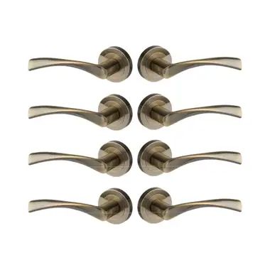 Door handles on Rose (packs) Victorian Door Knobs, Antique Brass Door Handles, Marvel Design, Georgian Doors, Stainless Steel Door Handles, Internal Door Handles, Door Handles Modern, Kitchen Door Knobs, Victorian Door