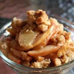 Apple Crisp II - Allrecipes.com Pecan Crisp, Oat Crumble Topping, Apple Crisp Easy, Slab Pie, Savory Foods, Oat Crumble, Apple Crisp Recipes, Awesome Recipes, Crisp Recipe