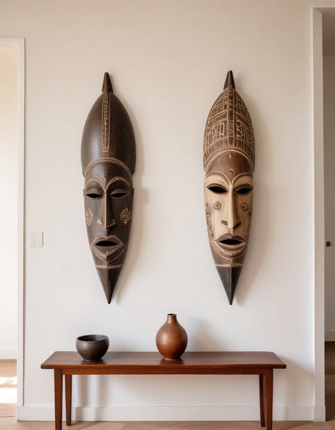 The Ultimate Modern African Home design | 7 Elevated Ideas to Unleash Your Home’s Potential - OKANLY African Art Home Decor, Diy African Decor Living Room, African Wall Art Living Rooms, Interior Design African Style, African Modern Home Decor, Modern African Decor Living Rooms, African Print Cake, African Inspired Bedroom, Diy African Decor