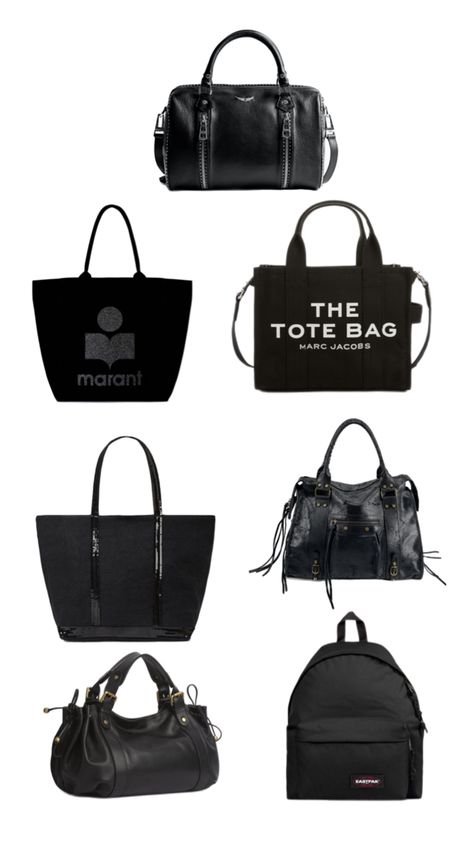 Quelques idées pour des sacs de cours ( collège, lycée et études supérieures ) Bag Ideas, Marc Jacobs, Back To School, Outfit Ideas, Ootd, Tote Bag, Collage, Quick Saves