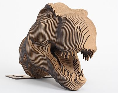 Cardboard Creatures, Woodshop Projects, Cardboard Puzzle, Cardboard Creations, Sculpture Wood, Paper Sculptures, Paper Sculpture, Wood Sculpture, Behance Portfolio