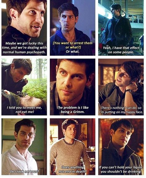 Grimm Book, Nbc Grimm, Bro Quotes, Grimm Series, Grimm Tv Series, Grimm Tv Show, Nick Burkhardt, David Giuntoli, Grimm Tv