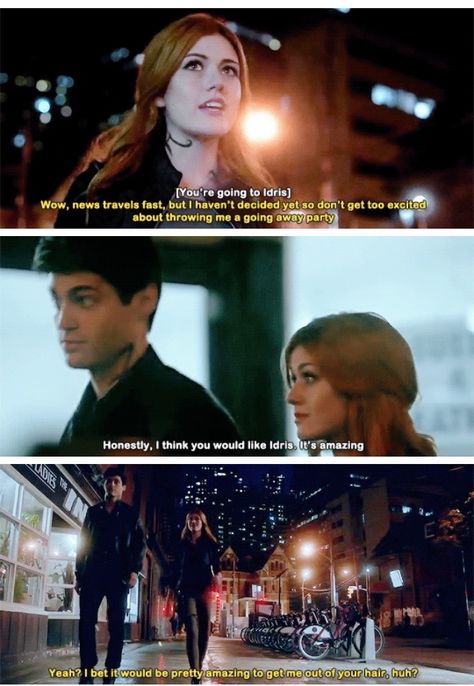 Alec And Clary Friendship, Clary And Alec Friendship, Alec And Clary, Shadowhunters Funny, Clary And Alec, Shadowhunter Academy, Shadowhunters Cast, Shadowhunters Tv Show, Shadowhunters Malec