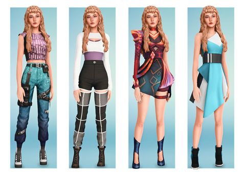 MusiLizzy Sims 4 Futuristic, Sims Cosplay, Ts4 Cyberpunk, Futuristic Clothes, Ts4 Lookbook, Ts4 Clothes, Mushroom Cookies, Sci Fi Clothing, Clothes Cc