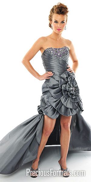 P20833 Silver Dress Long, Ugly Prom Dress, Natural Dress, Inexpensive Prom Dresses, Prom Dress 2012, Ugly Dresses, High Low Prom Dress, Grey Bridesmaid Dresses, 2014 Dresses