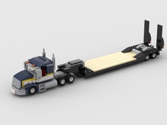 Lego Semi Truck, Diy Lego, Truck Flatbeds, Semi Truck, Truck And Trailer, Lego City, Semi Trucks, Trailer, Lego