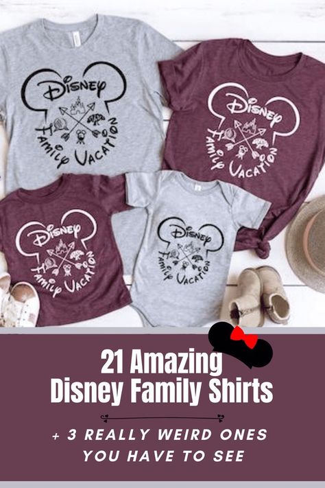 Disney Tees Family, Multi Family Disney Shirts, Disney Magic Kingdom Family Shirts, Disney Shirt Designs Family Vacations, Family Shirts Disney World, Disney Surprise Shirts, Big Family Disney Shirts, Disney Cricut Shirts Family, Disney Squad Goals Shirt