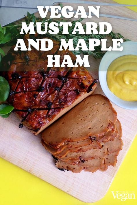 Vegan Ham Sandwich, Vegan Christmas Roast, Vegan Christmas Food, Skyrim Christmas, Seitan Ham, Vegan Ham Recipe, Maple Ham, Vegan Pork, Vegan Ham