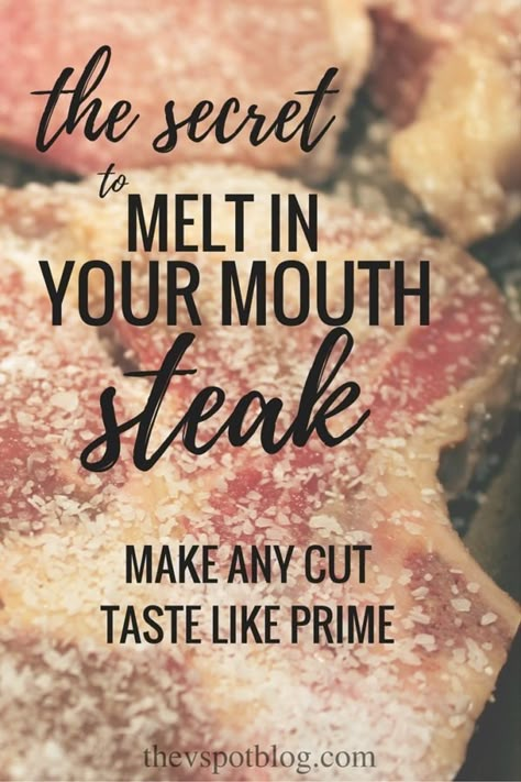 Tenderizing Steak Marinade, Melt In Your Mouth Steak, Steak Tenderizer, Cheap Steak, Easy Steak Marinade Recipes, Steak Marinades, Kitchen Knowledge, Steak Marinade Easy, Beef Ideas