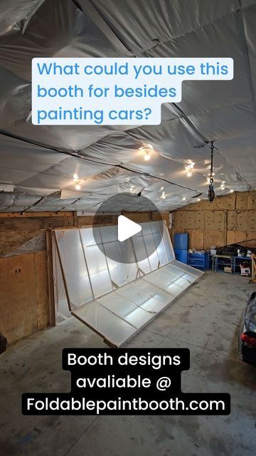 Spray Booth Diy, Booth Diy, Paint Booth, Crazy Ideas, Spray Booth, Garage Interior, Garage Ideas, Diy Car, Automotive Repair