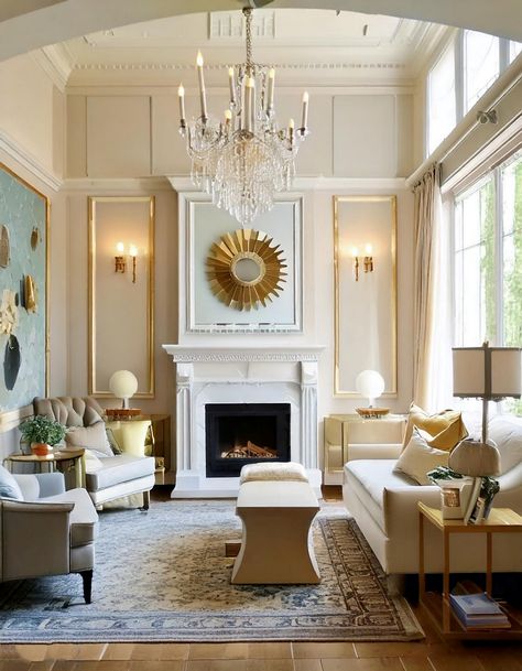 Traditional Style Interior Design, Traditional Living Room Design, Transitional Home Style, Modern Classic Living Room, Traditional Design Living Room, Living Room Design Ideas, Classic Home, Room Design Ideas, Transitional House