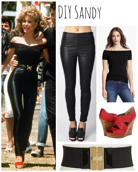 Sandy Where To Wear It: Halloween Edition http://thepageantplanet.com/sandy-wear-halloween-edition/ Grease Sandy, Sandy From Grease, Grease Outfits, Costumes Faciles, Grease Costume, Sandy Grease, Grease Costumes, Look 80s, Diy Kostüm