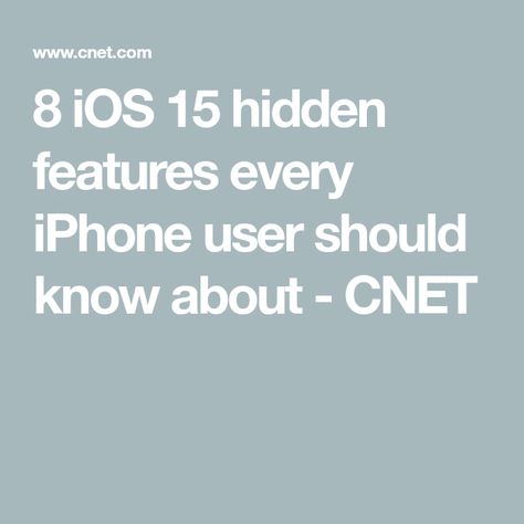 8 iOS 15 hidden features every iPhone user should know about - CNET Ios Features, Iphone Tricks, Ios 13, Hidden Photos, Send Text Message, Ios Update, Iphone Tips, Apple Maps, Ios Application