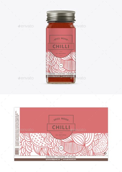 Healthy Food Label Design, Seasoning Label Design, Spices Label Design, Spice Packaging Design Ideas, Spices Branding, Packaging Spices, Aesthetic Labels, Spice Packaging Design, Seasoning Packaging