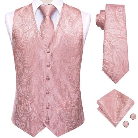 Wedding Peach Pink Mens Vests Silk Paisley Jacquard Waistcoat Tie Hanky Cufflinks Brooch Set for Men Suit Formal Business Hi-Tie https://www.eloyroyal.com/products/wedding-peach-pink-mens-vests-silk-paisley-jacquard-waistcoat-tie-hanky-cufflinks-brooch-set-for-men-suit-formal-business-hi-tie Eloy Royal #Bestseller Wedding Peach, Mens Suit Vest, Saddle Seat, Suit Waistcoat, Vest Waistcoat, Mens Vests, Silk Suit, Peach Wedding, Cufflink Set