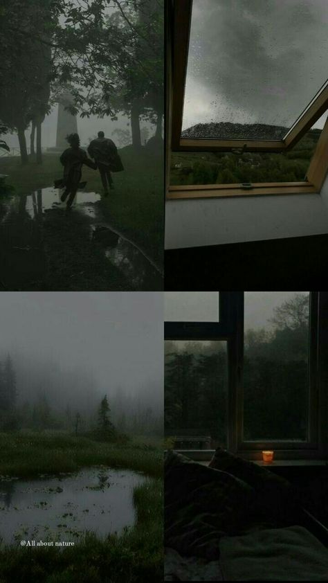 Dark Weather Wallpaper, Dark Vibes Aesthetic Wallpaper, Dark Rain Aesthetic, Weather Wallpaper, Rainy Wallpaper, Dark Weather, Rain Aesthetic, Dark Forest Aesthetic, Dark Summer