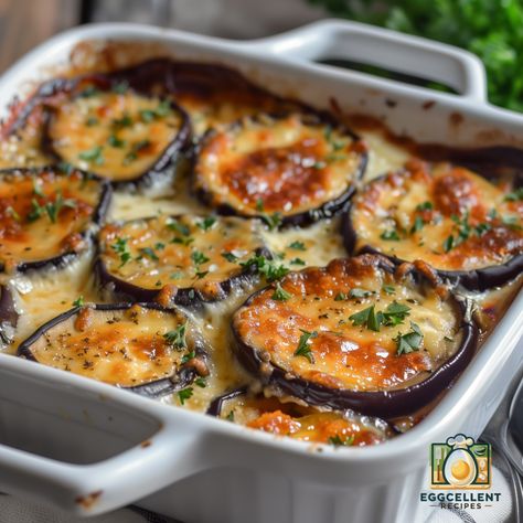 Roasted Eggplant Slices, Brunch Appetizers, Egg Casserole Recipes, Egg Casserole, Cheese Casserole, Vegetarian Cheese, Dessert Drinks, Grated Parmesan Cheese, Dessert For Dinner