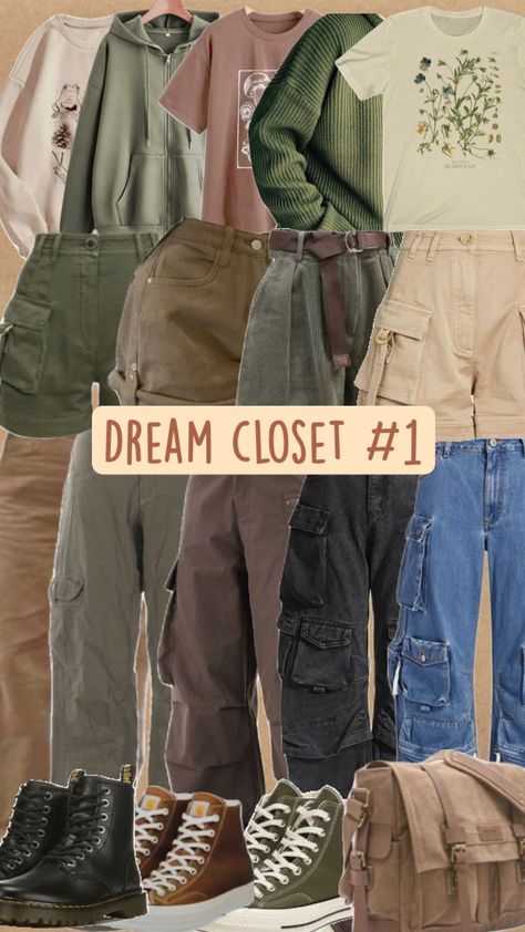 #dreamcloset #outfitinspo #mosscore #goblincore Goblin Core, Dream Closet, Closet, Clothes