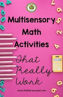 MULTISENSORY MATH TECHNIQUES | Multisensory Math Activities That Really Work | The Literacy Nest | Multisensory math activities | Multisensory math lesson plans | Multisensory math curriculum for dyscalculia. The Literacy Nest #multisensorymathactivities #mathactivities Math Techniques, Multisensory Math, Multisensory Teaching, Multisensory Activities, To Be Understood, Math Riddles, Math Intervention, Math Lesson Plans, Iq Test