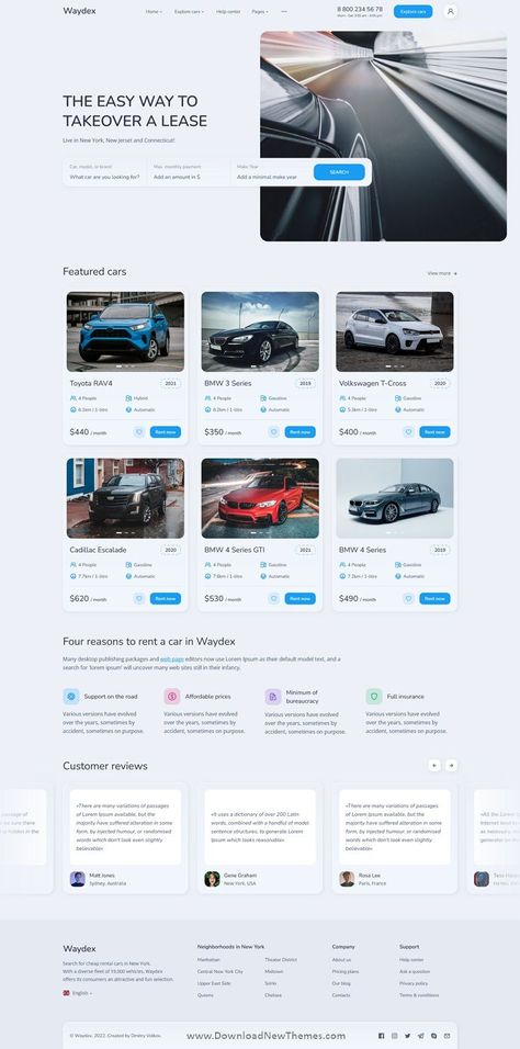 Car Rental Website Design Inspiration, Car Dealership Website Design, Automotive Website Design, Rental Car Website, Car Website Design, Rental Website Design, Car Rental Website, Marketplace Design, Automotive Website