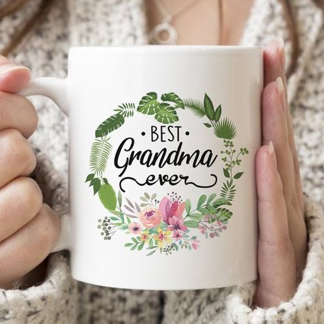 Best Grandma Ever Mug, Best Grandmother Ever Mug, Grandma Mug, Grandmother Gift, Best Grandma Gifts Plants Quotes, Crazy Plant Lady, Grandma Mug, Pretty Mugs, Garden Quotes, Plant Lover Gift, Plant Mom, Plant Gifts, Plant Lady