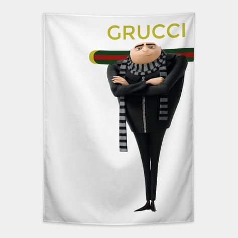 a funny pun t-shirt grucci -- Choose from our vast selection of tapestries to match with your desired size to make the perfect custom tapestry. Pick your favorite: Movies, TV Shows, Art, and so much more! Available in small, medium, large. Perfect for decorations in apartments, bedrooms, and dorm rooms. Funny Dorm Tapestry, Silly Room Decor, 3am Funny, Funny Apartment Decor, Elmo And Friends, Funny Tapestry, Cute Piglets, Pun Shirts, Funny Ads