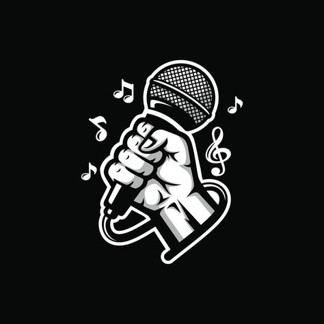 Karaoke Logo, Music Logo, Design Vector, Karaoke, Vector Logo, Vector Art, Vector Free, Dj, Royalty