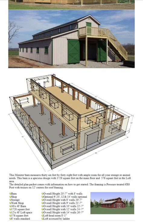 40x60 Pole Barn House Plans, Small Barn House, Metal Building House Plans, Farm Plans, Farm Layout, Horse Barn Plans, Pole Barn House Plans, Barn Garage, Barn Style House Plans