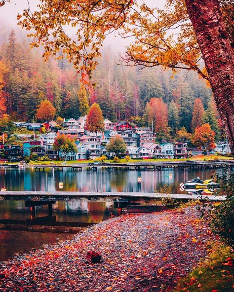 👣 Wander Vancouver 🇨🇦 on Instagram: “// 📸 photo by @staysinspired // . Fall colours in beautiful BC 🍁😍 . . // Share your Vancouver wanderings with #WanderVancouver to be…” Cultus Lake, Travel Europe Cheap, Canada Vancouver, Dream Photo, Vancouver City, Canada Photos, Traveling Abroad, Parc D'attraction, Destination Voyage