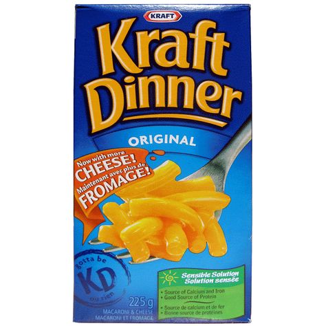 Kraft Dinner Recipes, Cheesey Pasta, Kraft Mac N Cheese, Kraft Dinner, Dinner Box, Canada Food, National Dish, Canadian Food, Mac Cheese