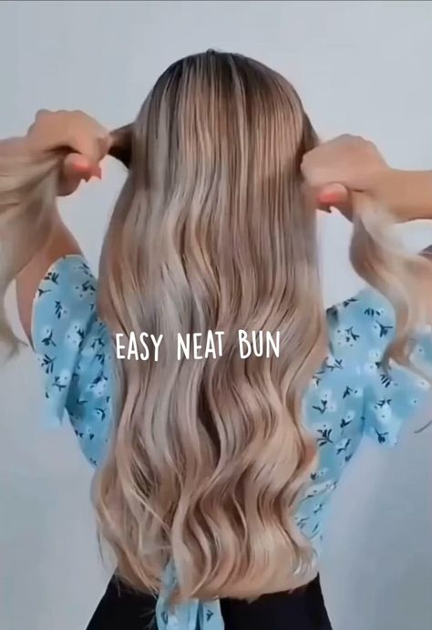 Easy Bun Hairstyles For Long Hair, Easy Bun, Easy Bun Hairstyles, Easy Hair Updos, Bun Hairstyle, Hair Tutorials For Medium Hair, Peinados Fáciles Para Cabello Corto, Work Hairstyles, Hair Up Styles